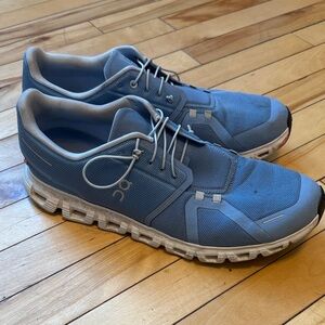 On Running Men's Athletic Shoes in Blue and Gray